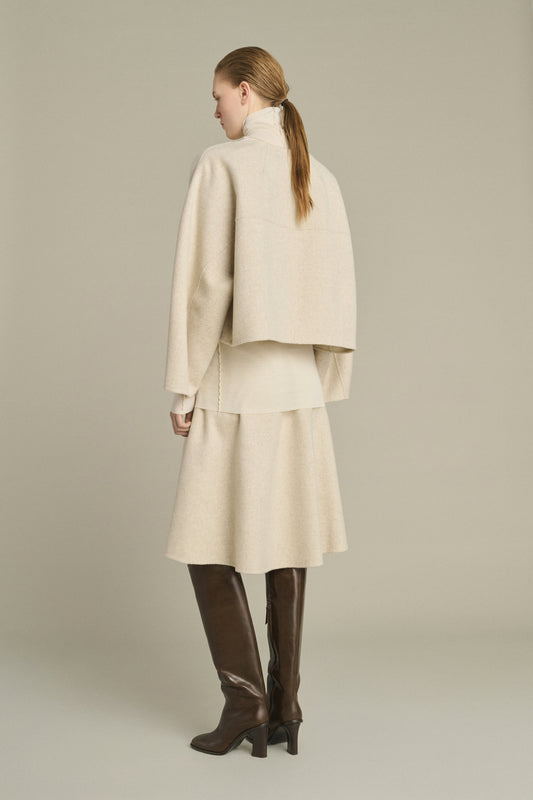 Jersey Hora - Crudo/Gris - Lana - Mujer