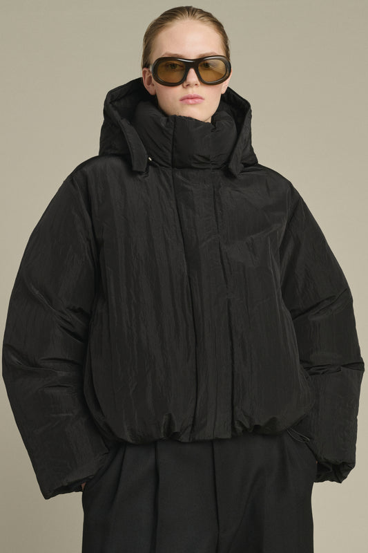 Plumífero Java - Negro Reversible Corto Mujer - Soeur