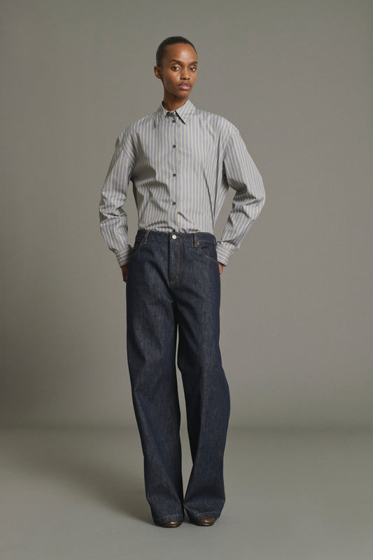 Vaqueros Calvin - Raw Denim recto Femme - Soeur
