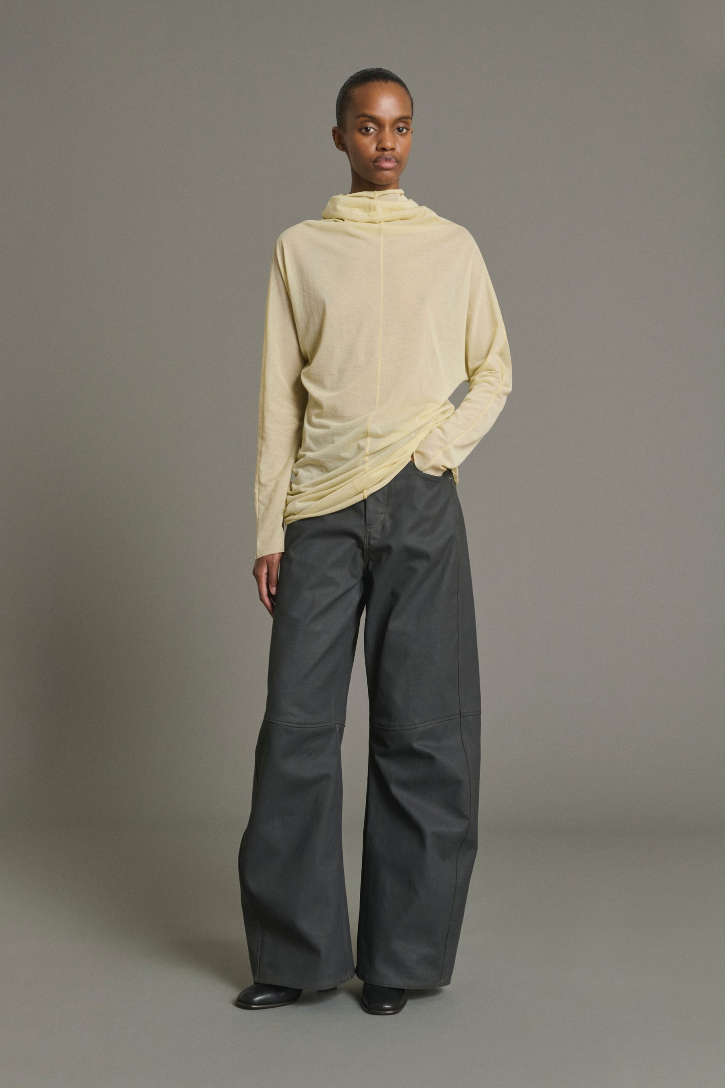 Camiseta Lisia - Amarillo Pálido - Algodón - Mujer
