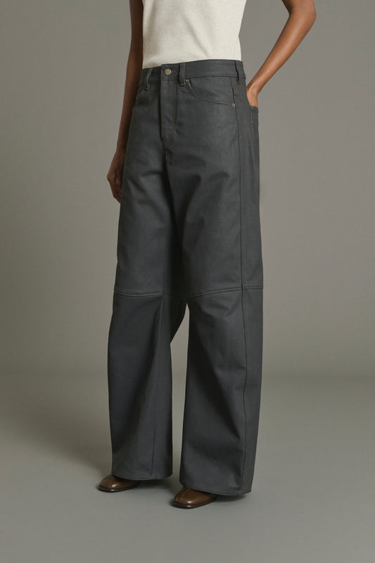 Vaqueros Jackson - Gris - Coton - Mujer
