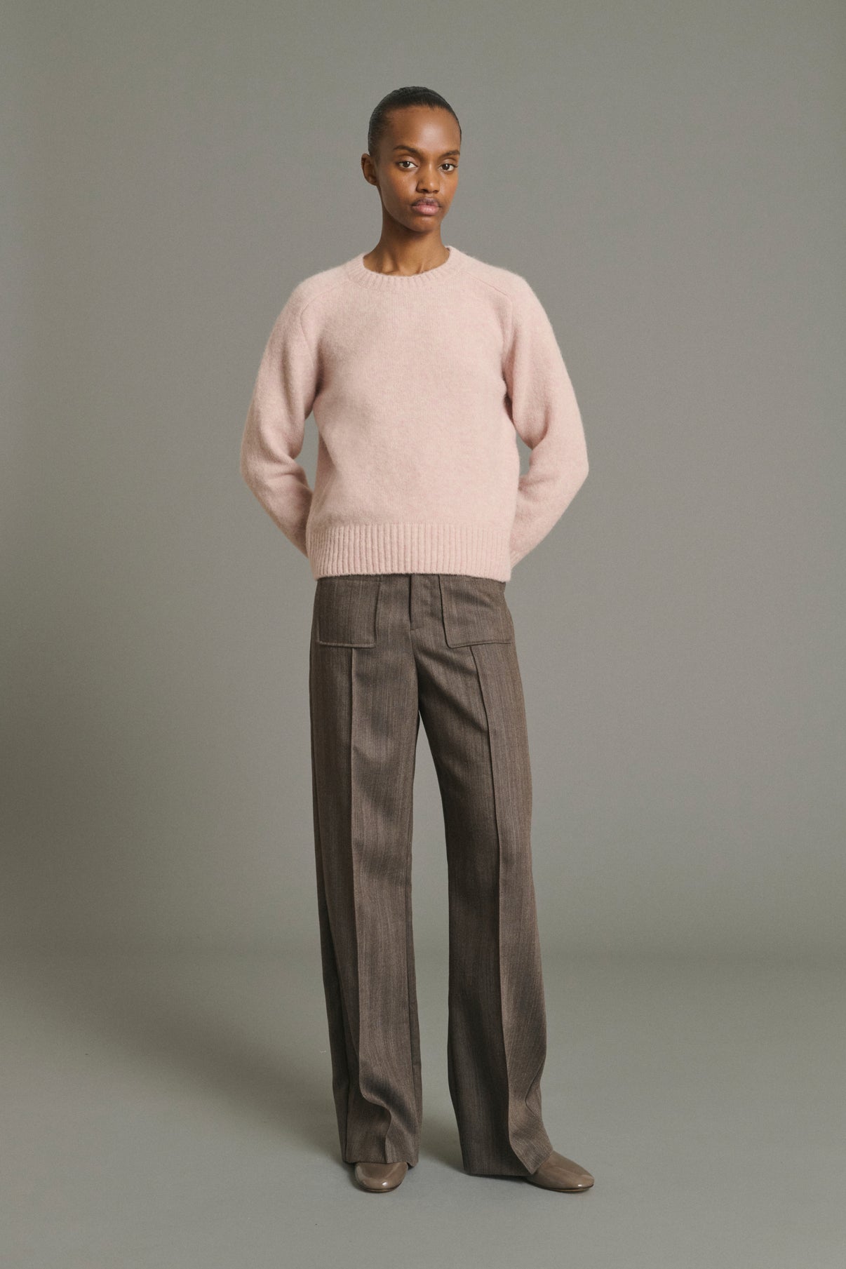 Jersey Envie - Rosa Pálido - Lana - Mujer vue 3