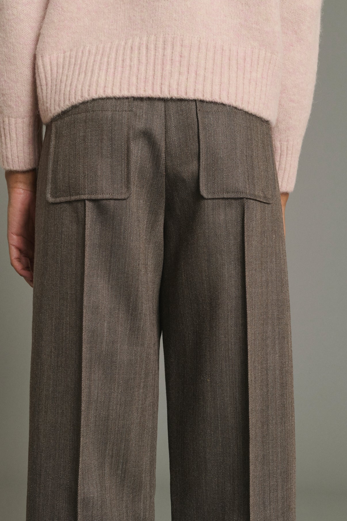 Pantalón Harold - Marrón Glacé - Lana - Mujer vue 4
