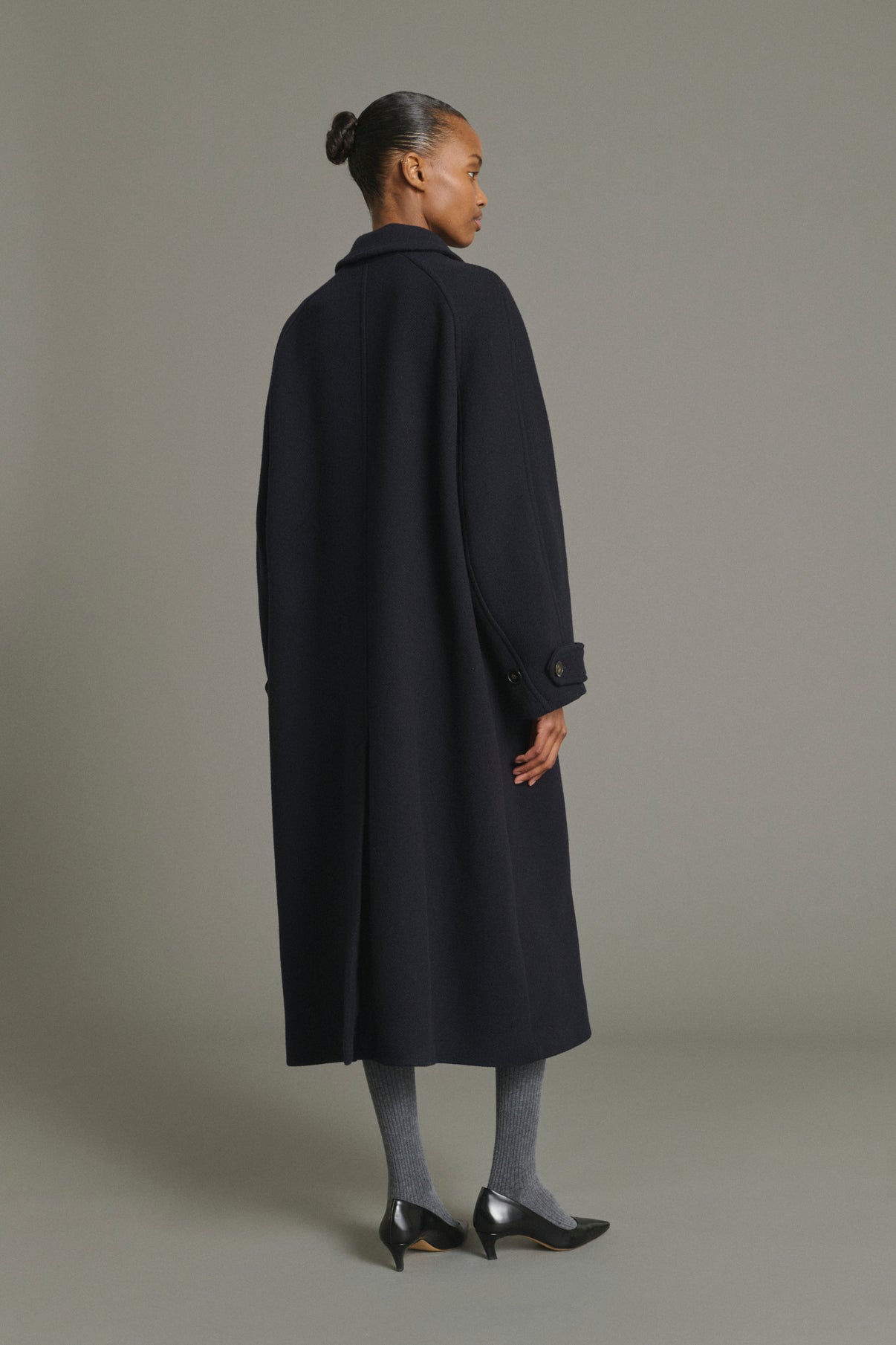 Abrigo Berlin - Marino - Lana - Mujer vue 2