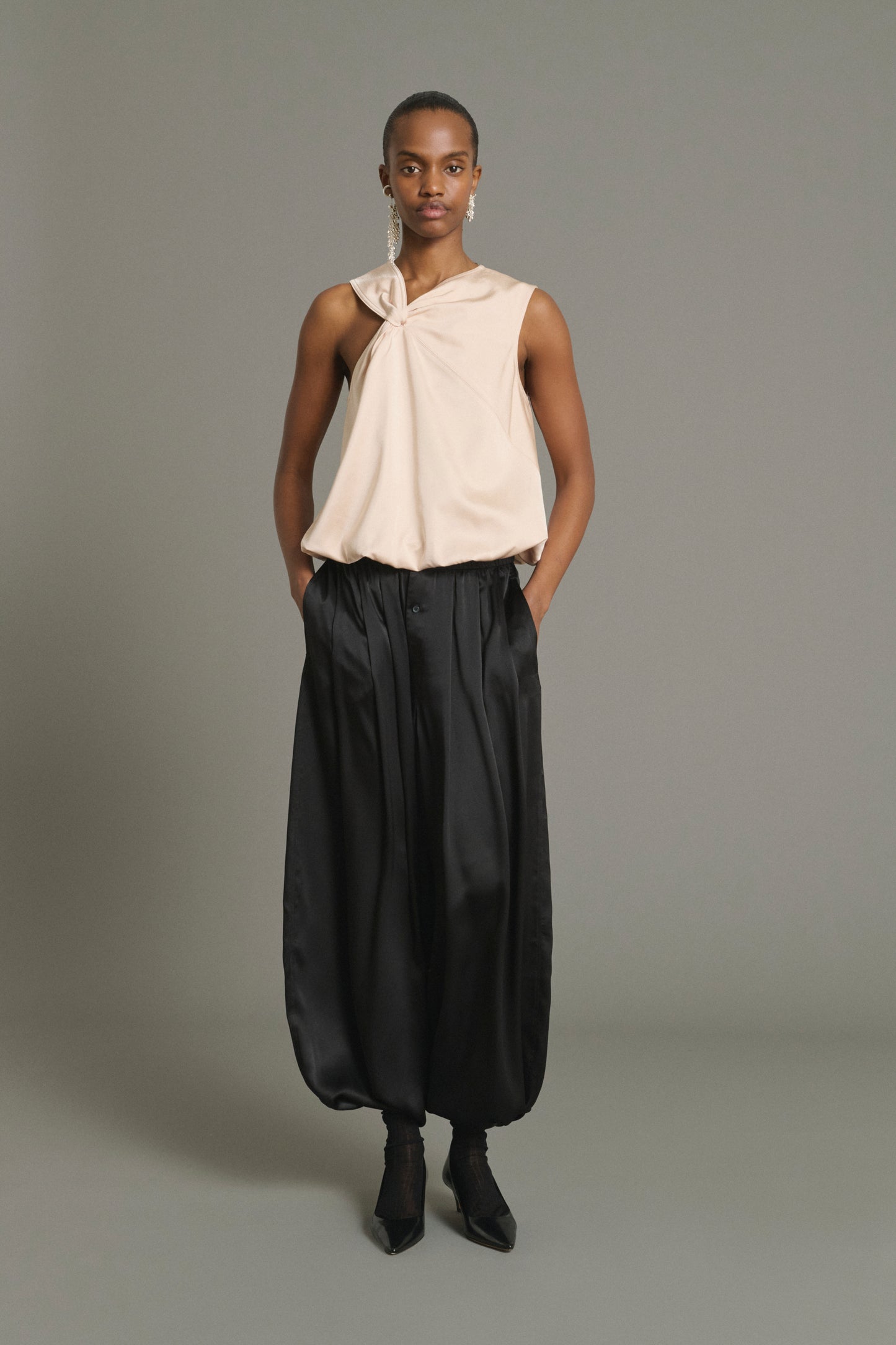 Pantalón Leopold - Negro - Seda - Mujer