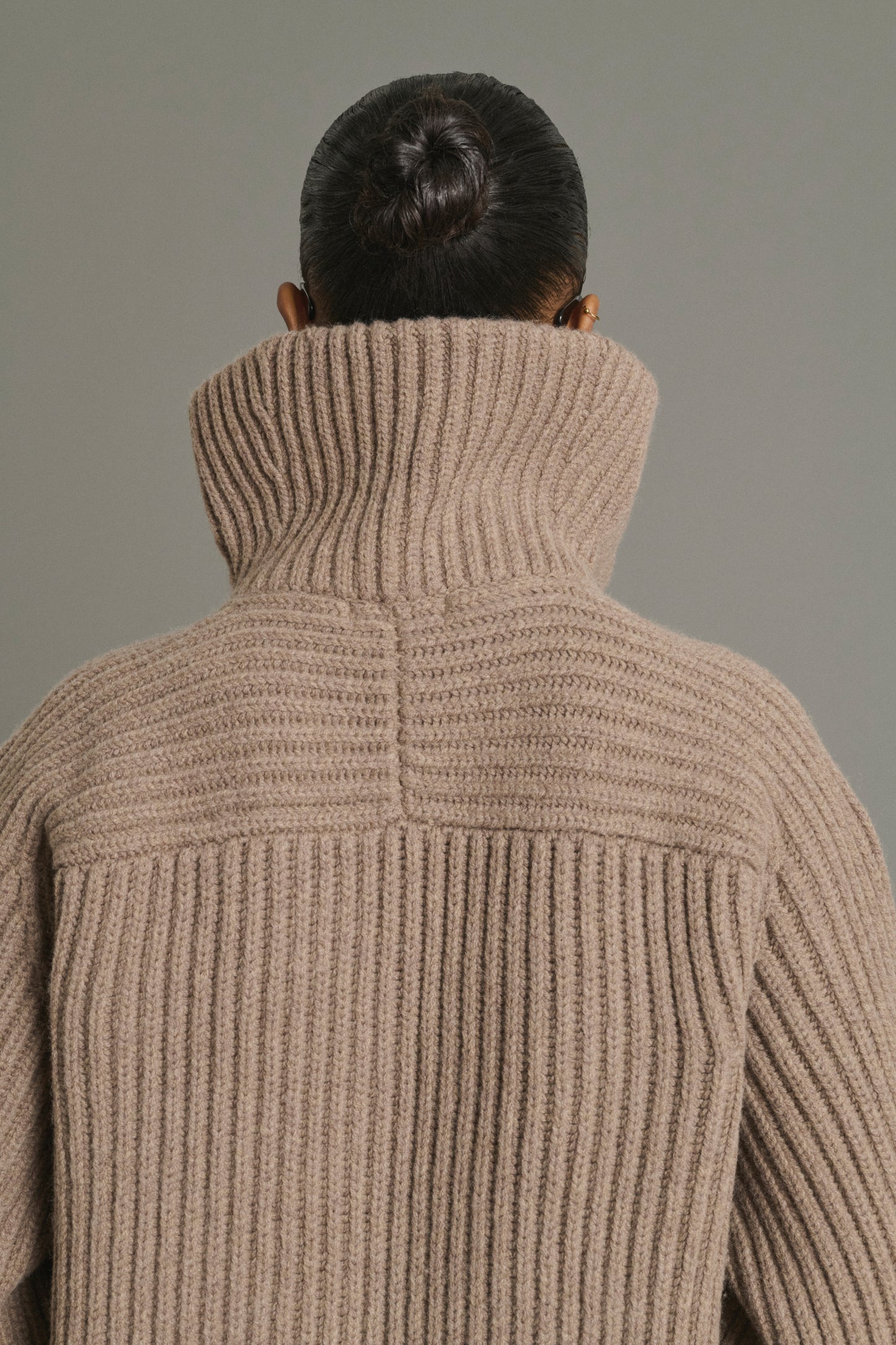 Chaqueta Jasper - Beige jaspeado - Lana merina - Mujer
