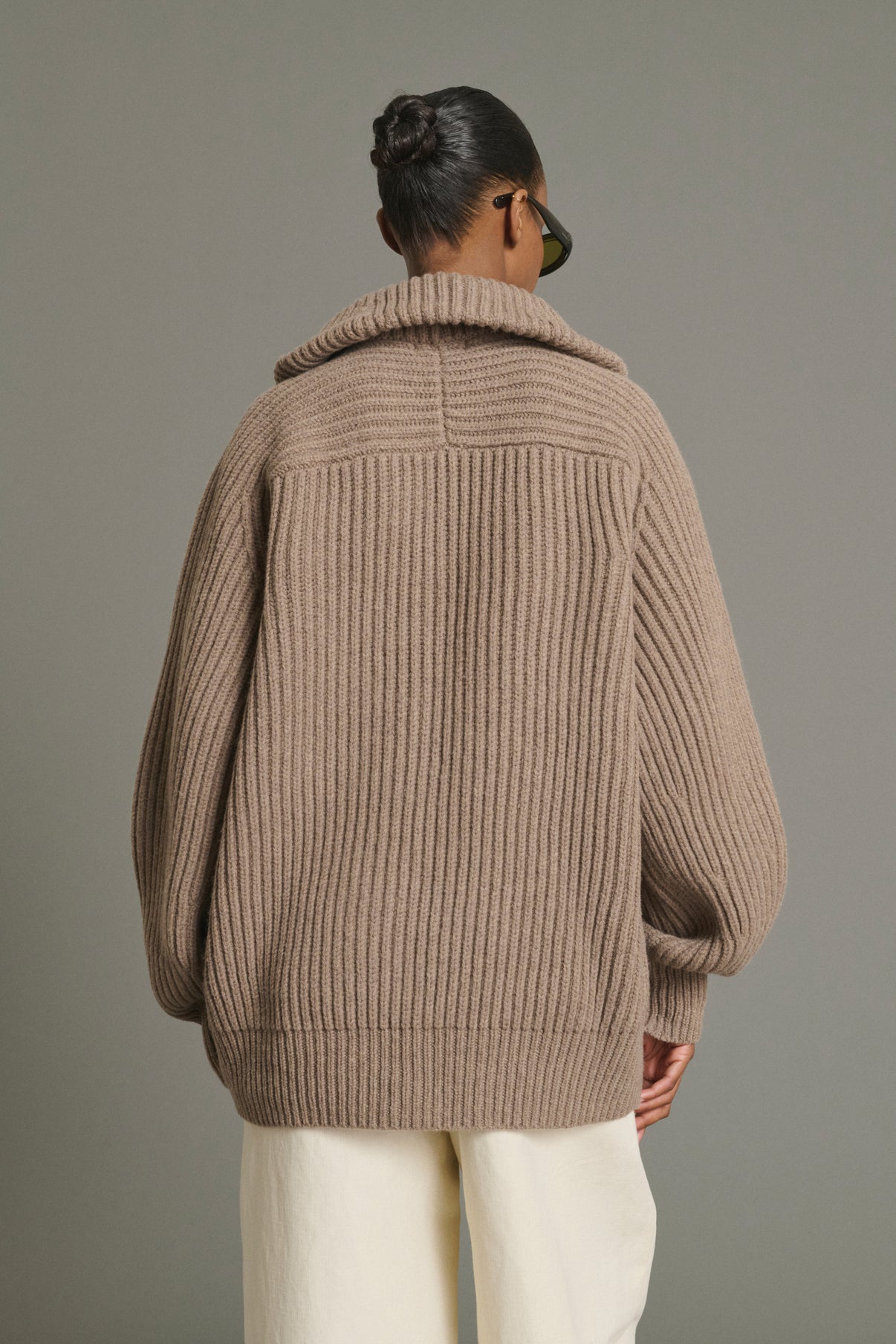 Chaqueta Jasper - Beige jaspeado - Lana merina - Mujer vue 5