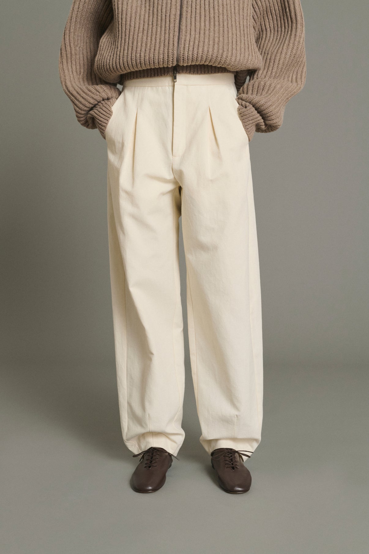 Pantalón Baptiste - Crudo - Algodón - Mujer vue 3