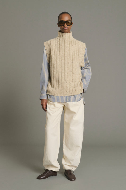 Jersey Jethro - Beige Claro - Lana - Mujer