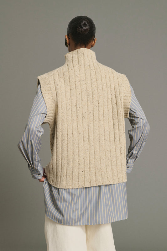 Jersey Jethro - Beige Claro - Lana - Mujer