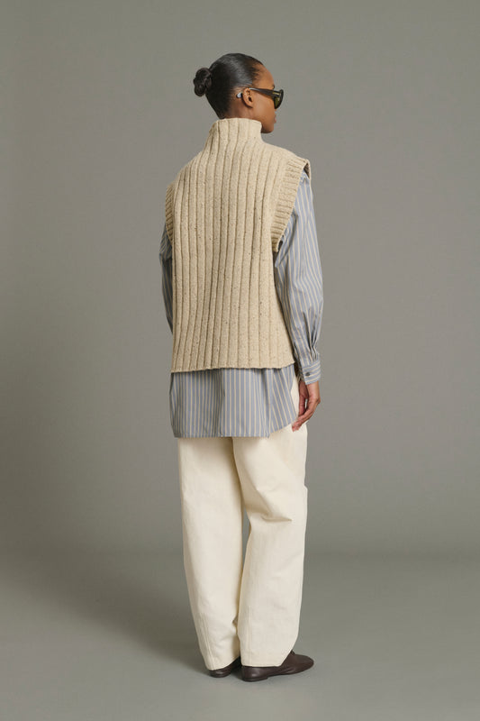 Jersey Jethro - Beige Claro - Lana - Mujer