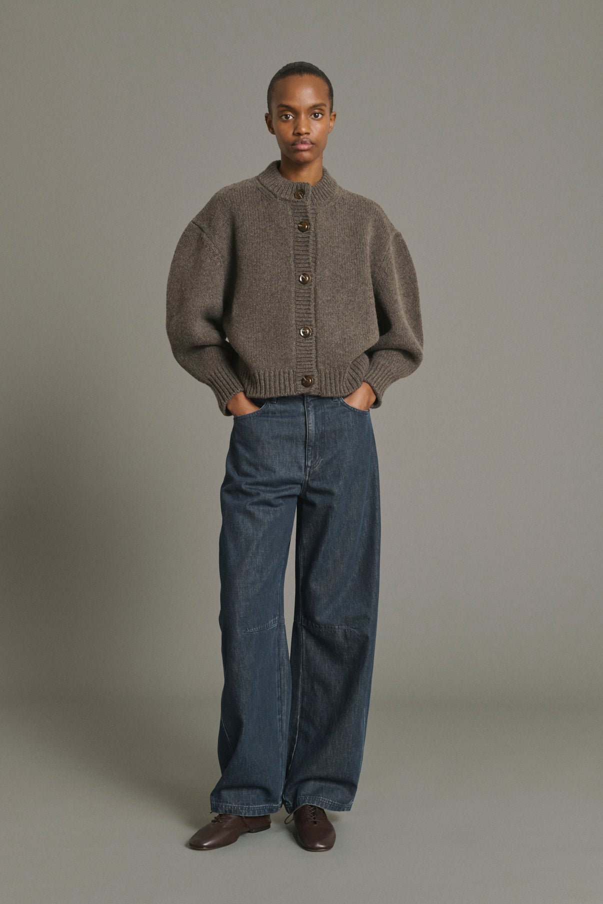 Vaqueros Eliott - Azul Gris - Coton - Mujer vue 1