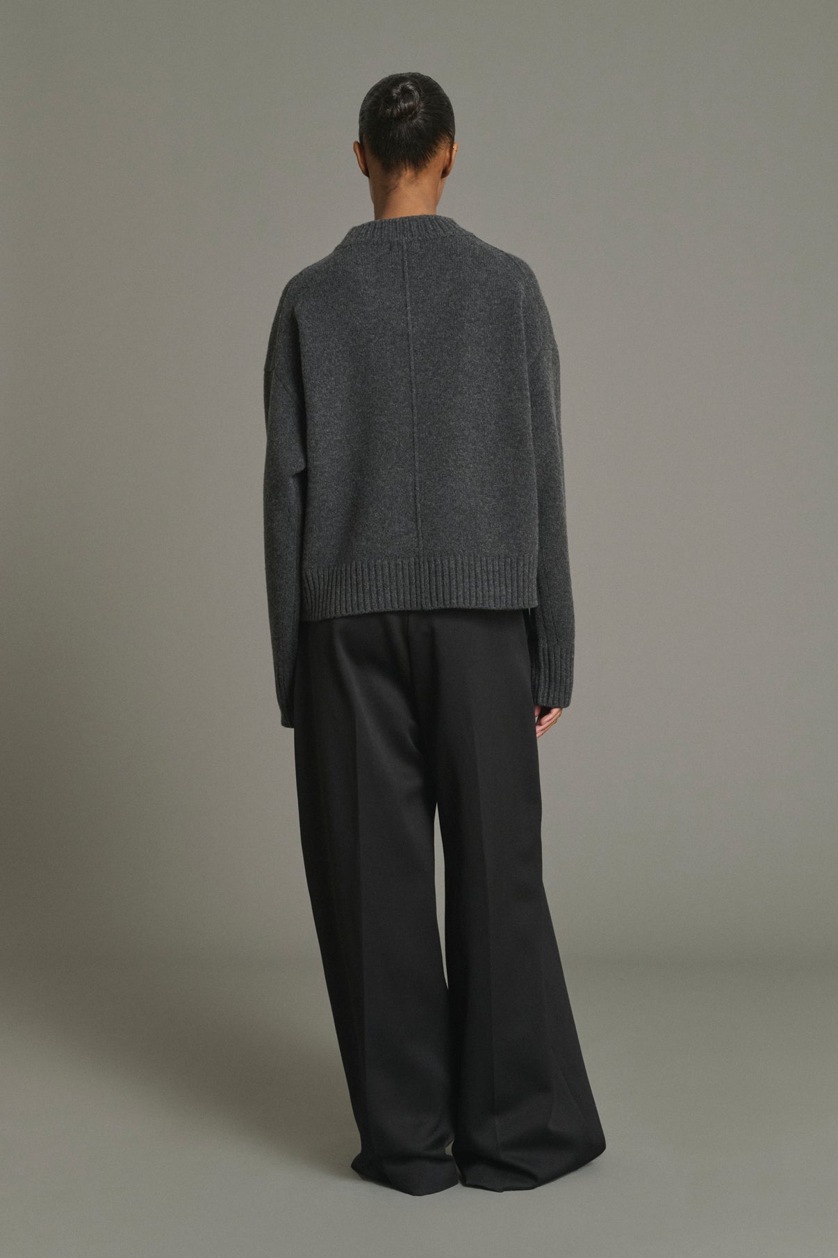 Jersey Julie - Gris Antracita - Lana Merino - Mujer vue 2