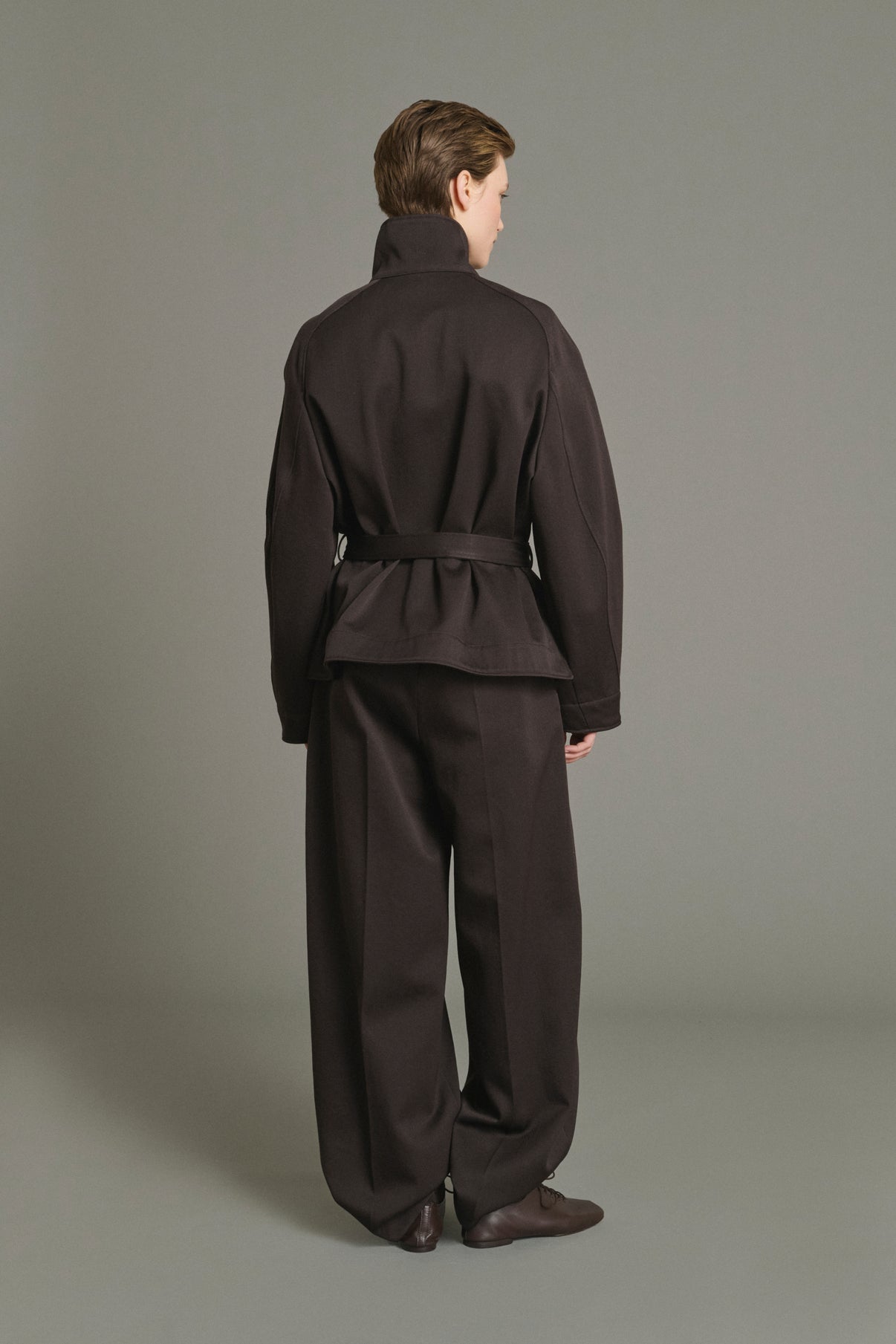 Chaqueta Geode - Ébano - Lana - Mujer vue 3