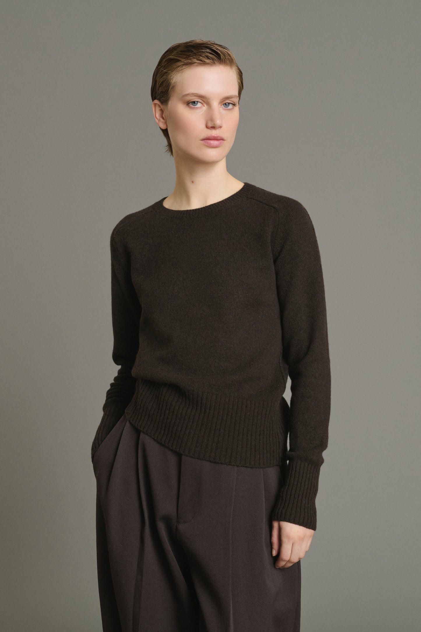 Jersey Jamie - Chocolate - Lana Merino - Mujer