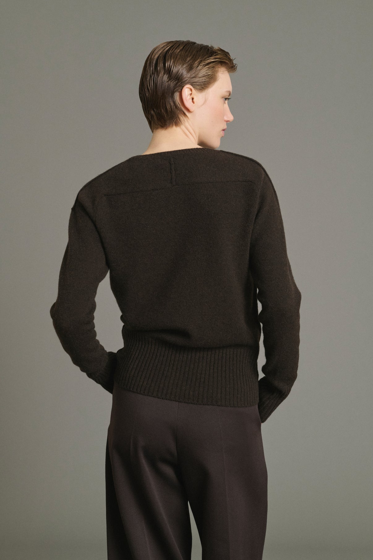Jersey Jamie - Chocolate - Lana Merino - Mujer vue 3