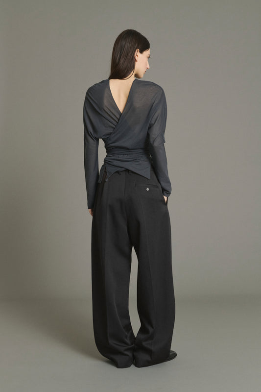 Camiseta Luth - Gris Antracita - Algodón - Mujer