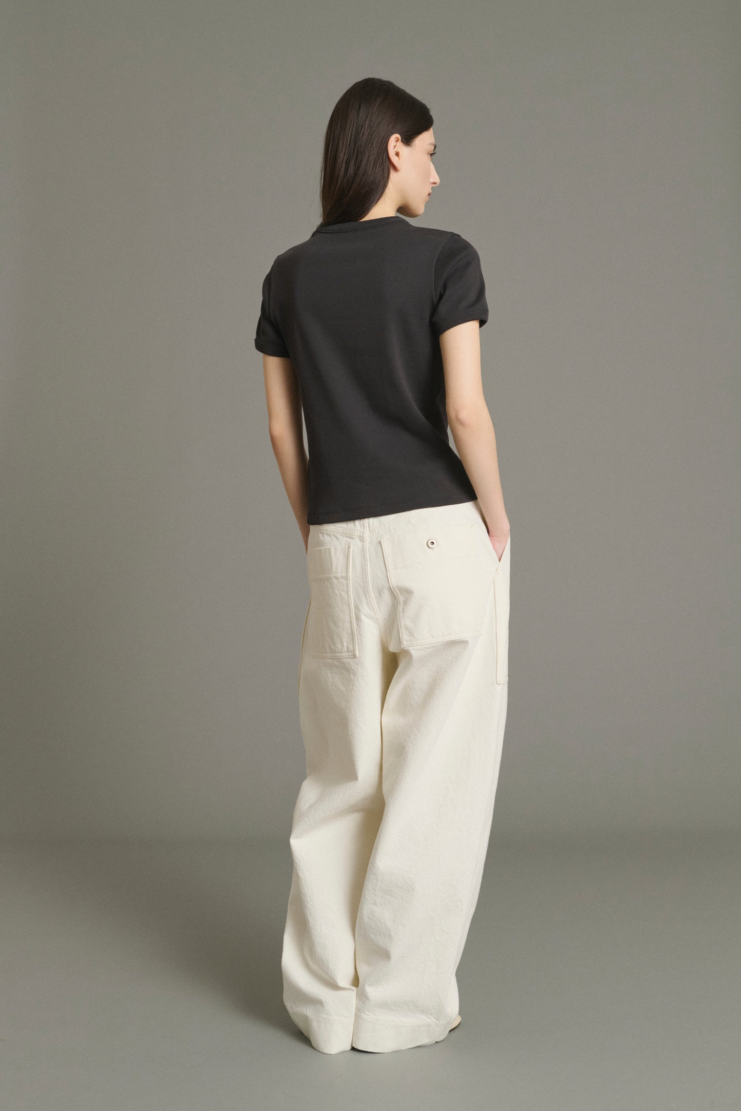 Camiseta Aristide - Carbón - Algodón - Mujer