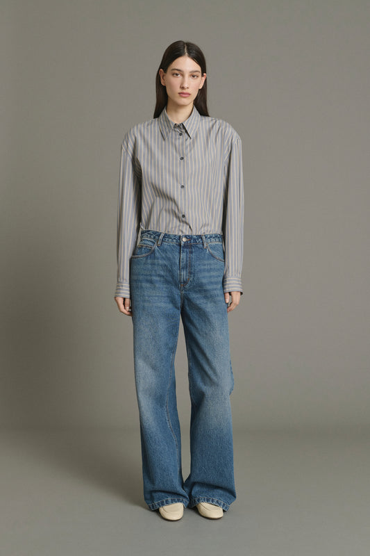 Vaqueros Calvin - Azul lavado recto mujer - Soeur