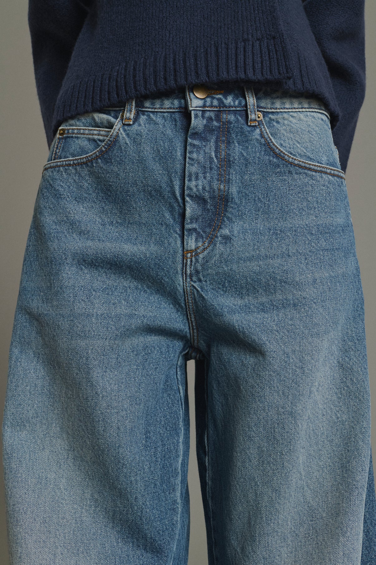 Vaqueros Gaspard - Bleu - Algodón - Mujer vue 5