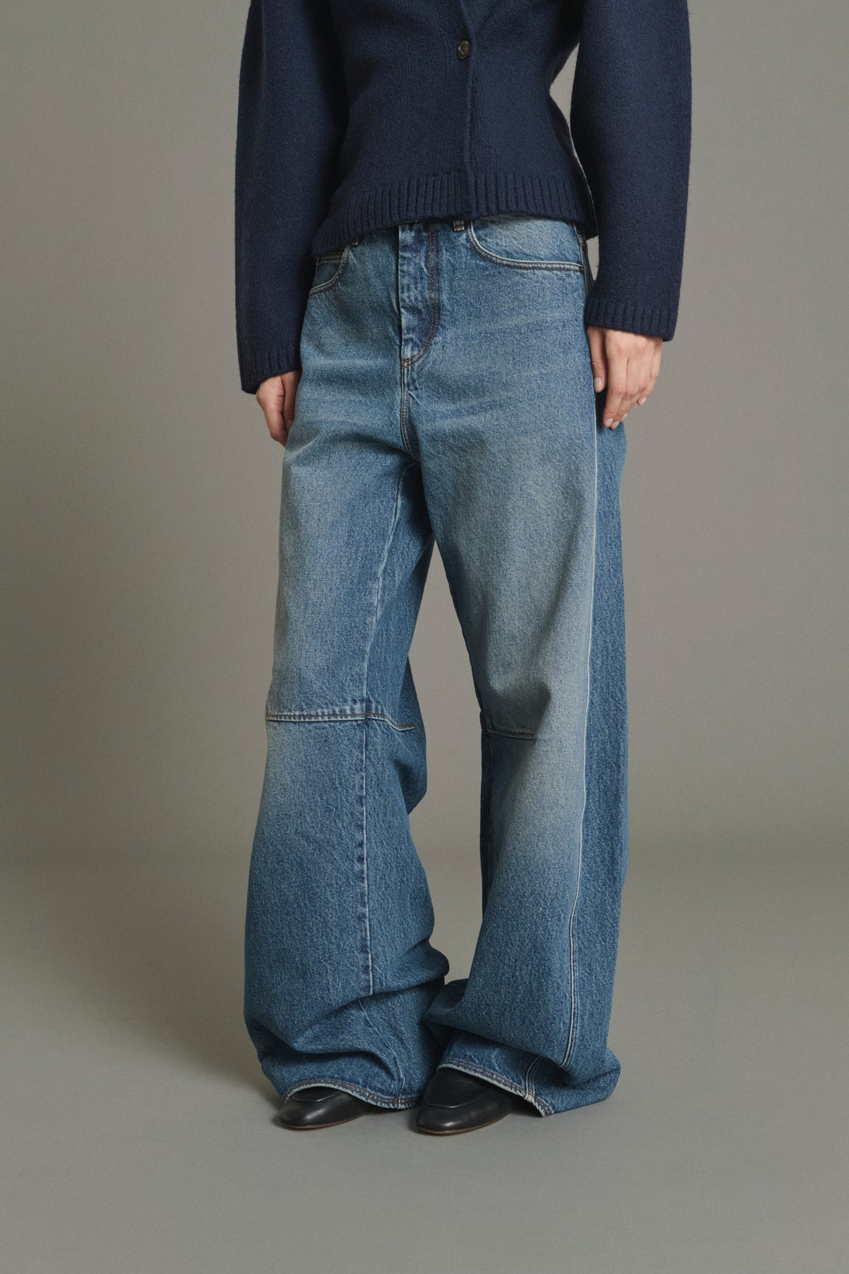Vaqueros Gaspard - Bleu - Algodón - Mujer vue 3