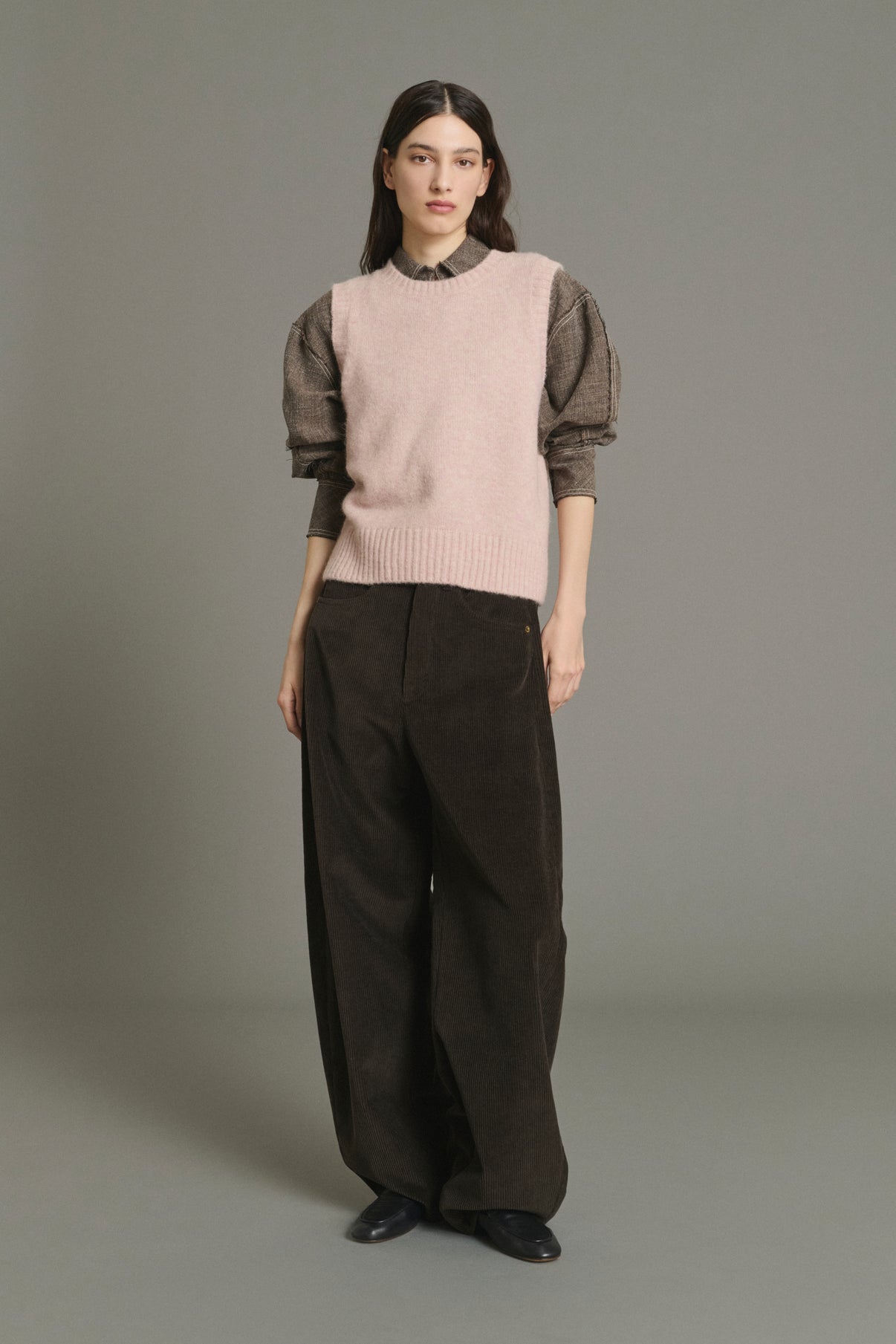Jersey Namaste - Rosa Pálido - Lana - Mujer vue 1