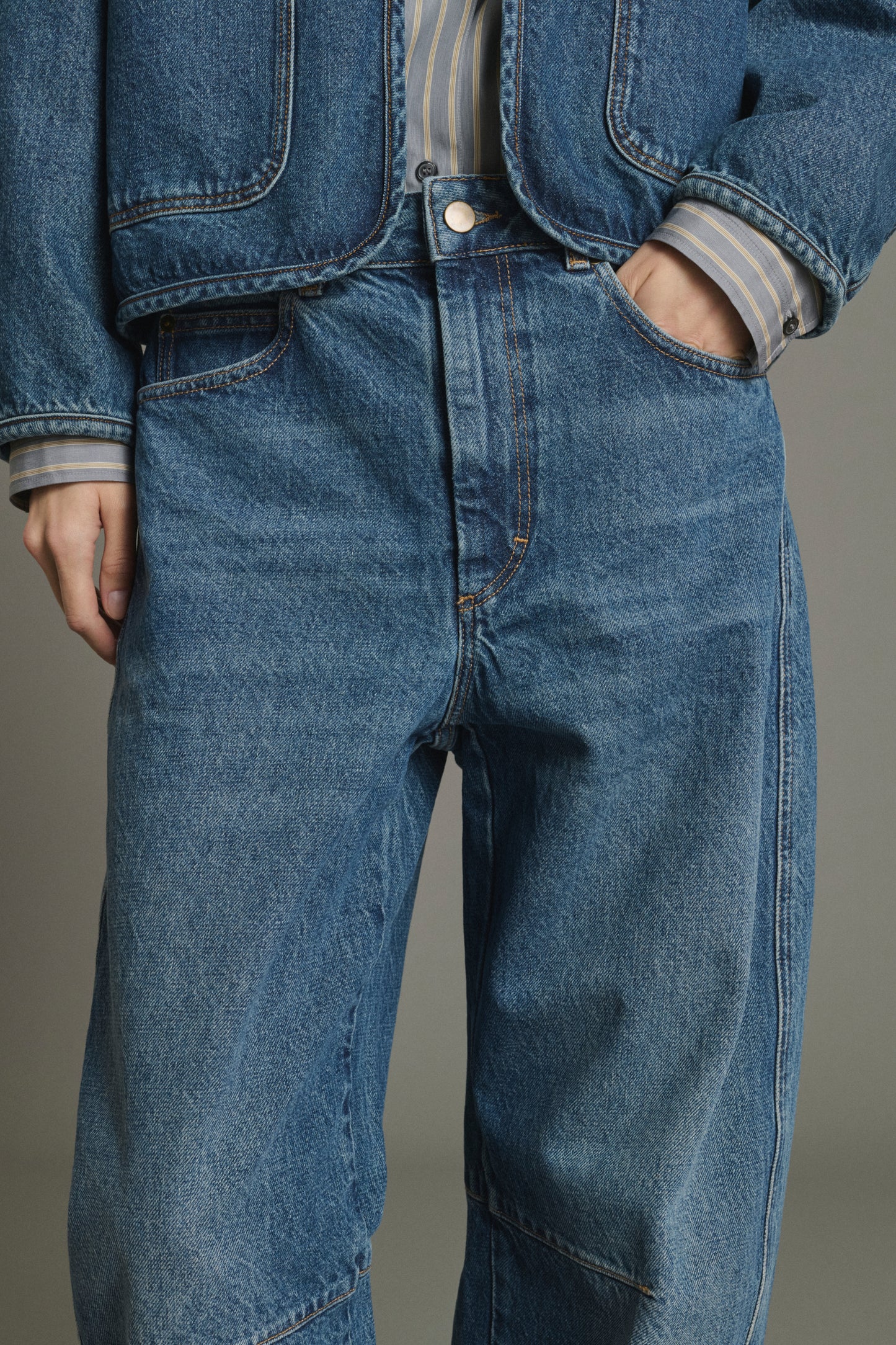 Vaqueros Eliott - Azul Denim Ancho Femme - Soeur