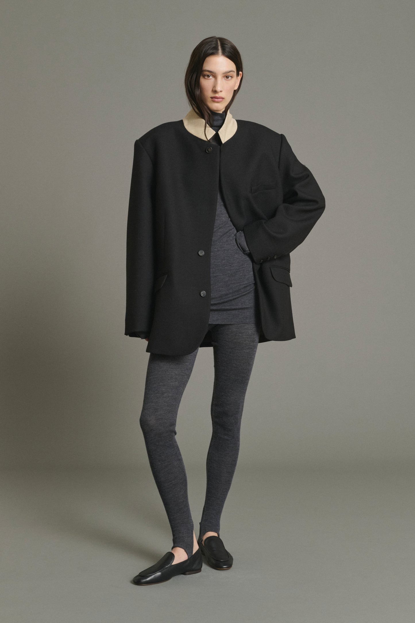 Mocasines Nine - Negro - Cuero - Mujer