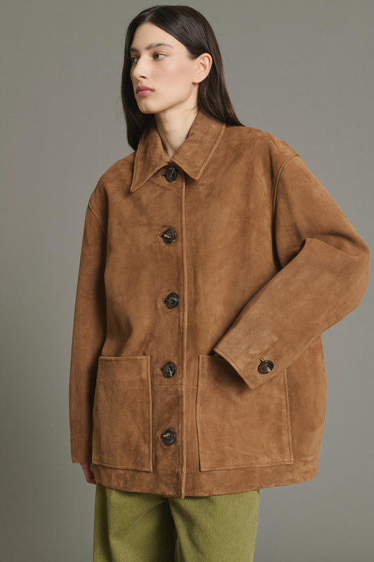Chaqueta Vincenzo - Natural Cuero Flor Mujer - Soeur