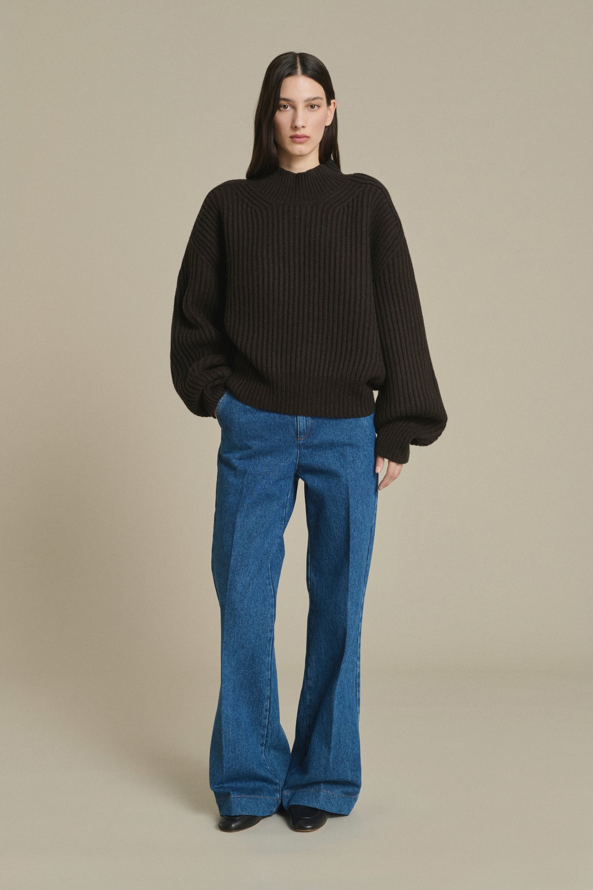 Jersey Flamand - Chocolate - Lana Merino - Mujer