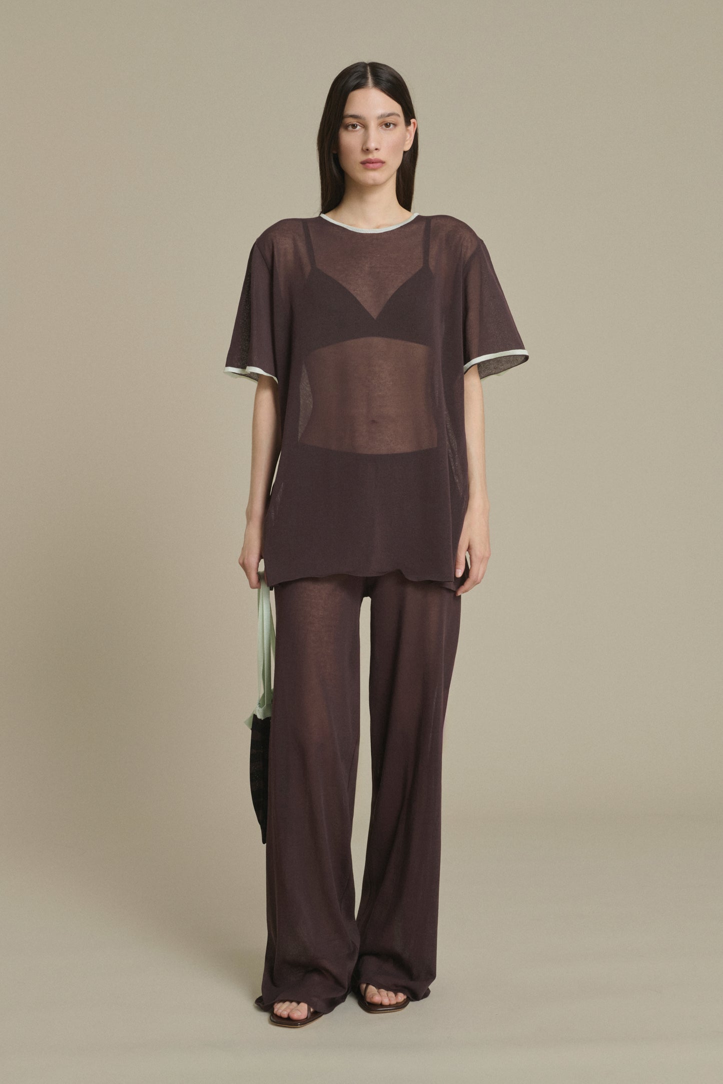 Pantalón Nico chocolate de punto Soeur & TL180 - Soeur
