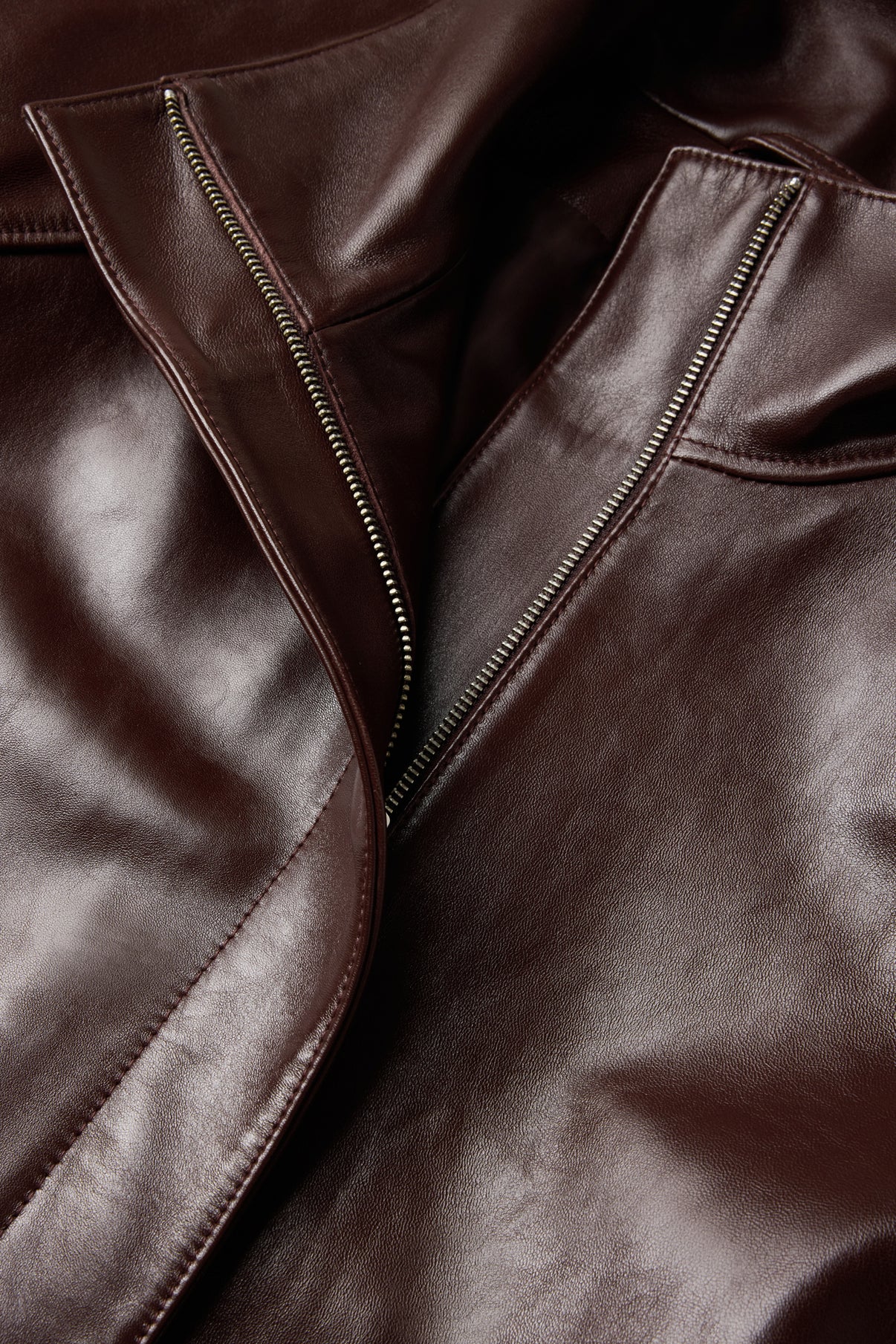 Chaqueta Gamma - Burdeos - Cuero - Mujer vue 6