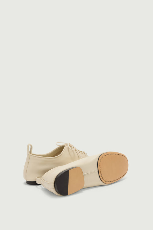 Derbies Orso - Marfil Cuero Suave Mujer - Soeur