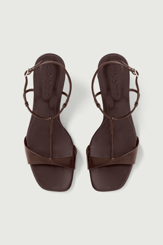 Sandales Cecilie - Marron - Cuir - Femme