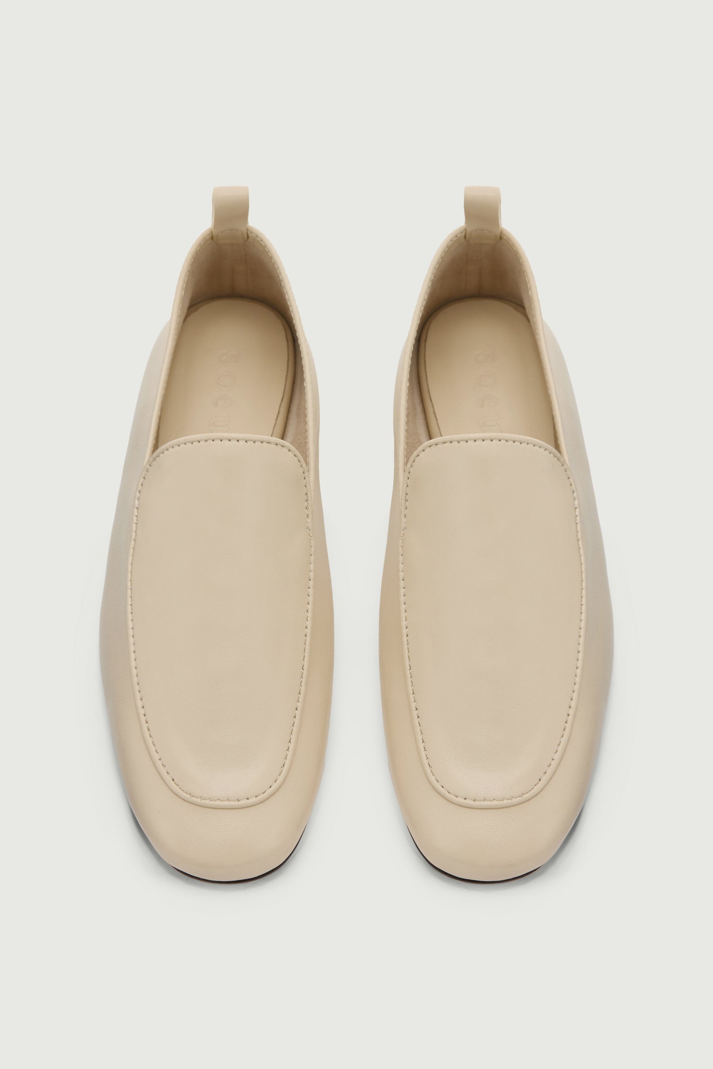Mocasines Nine - Marfil - Cuero - Mujer