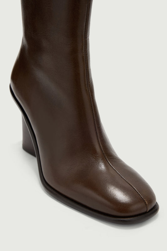 Botines Lollie - Marrón Oscuro - Cuero - Mujer