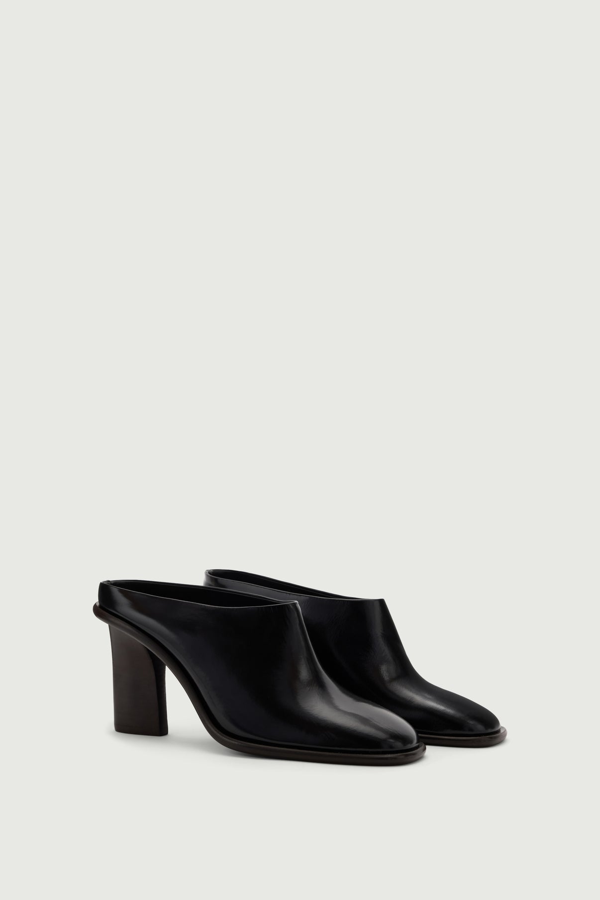 Mules Elba - Negro - Cuero - Mujer vue 2