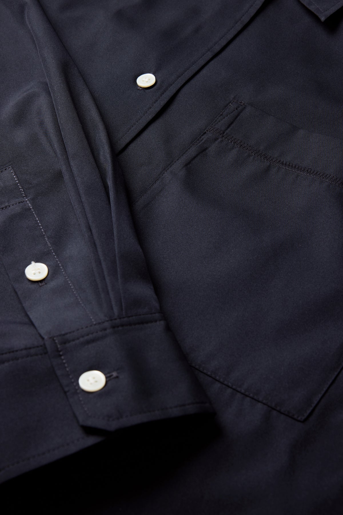 Falda Lili - Navy Lona Técnica Acampanada Mujer - Soeur vue 5