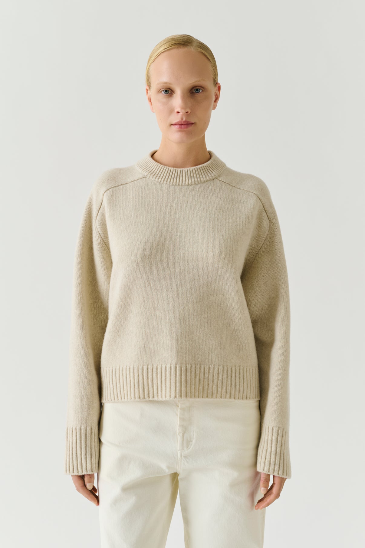 Jersey Will - Crudo jaspeado - Lana merino - Mujer vue 1