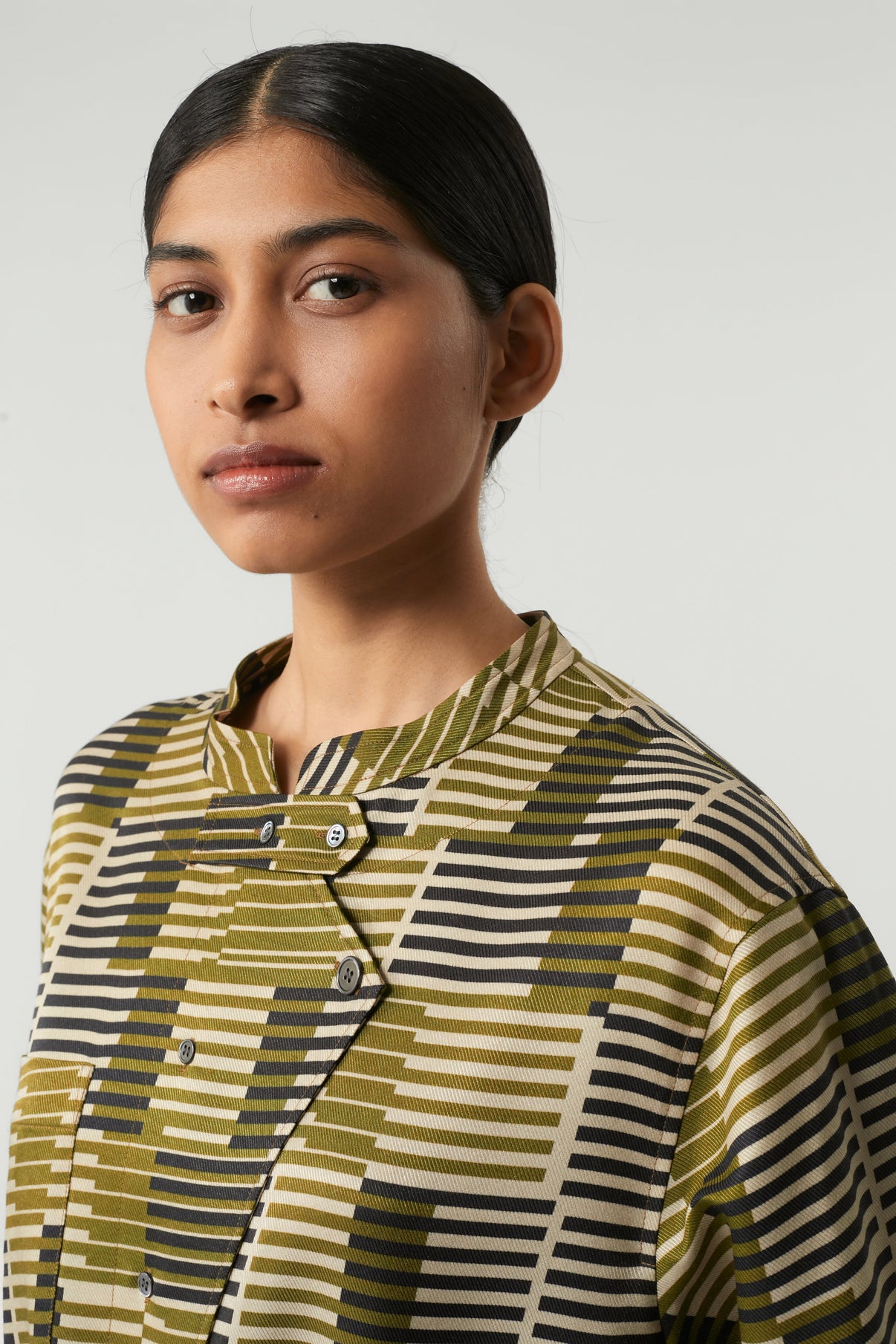 Vestido PHILOMENE caqui vue 5