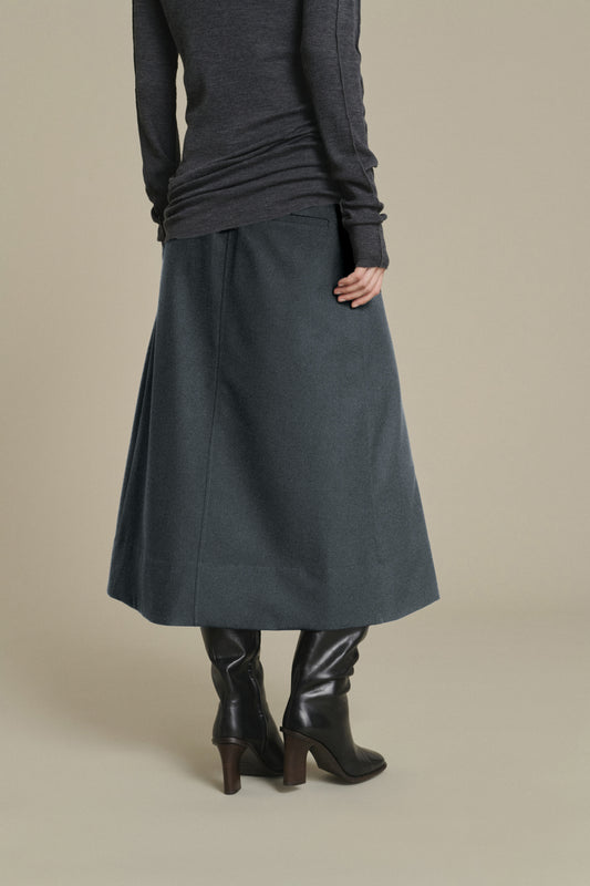 Falda Varna- Gris jaspeado - Mujer