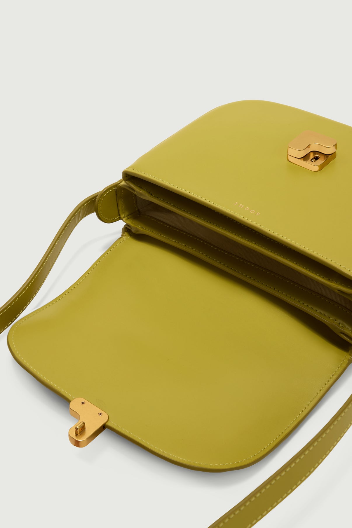 Bolso Bellissima Mini - Amarillo neón - Cuero - Mujer vue 5