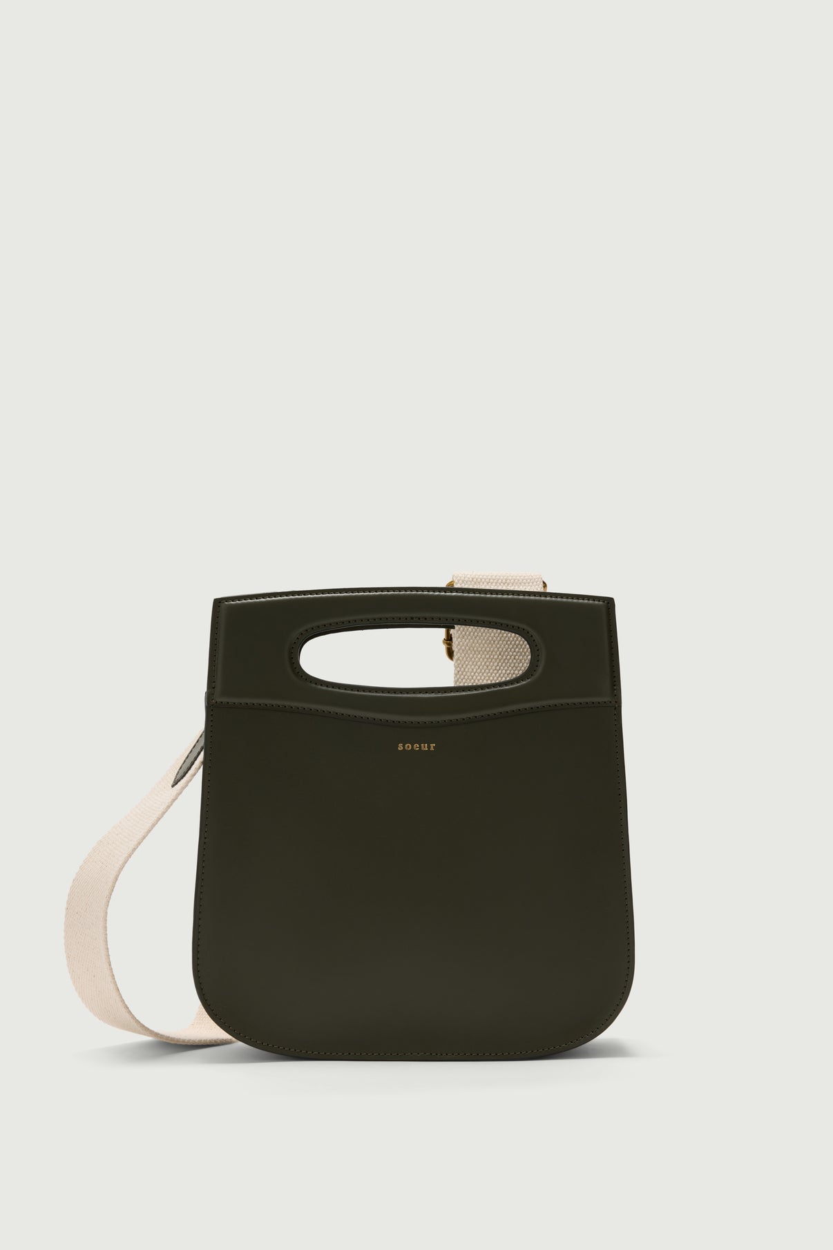 Bolso Cheri - Verde Militar - Cuero - Mujer vue 2