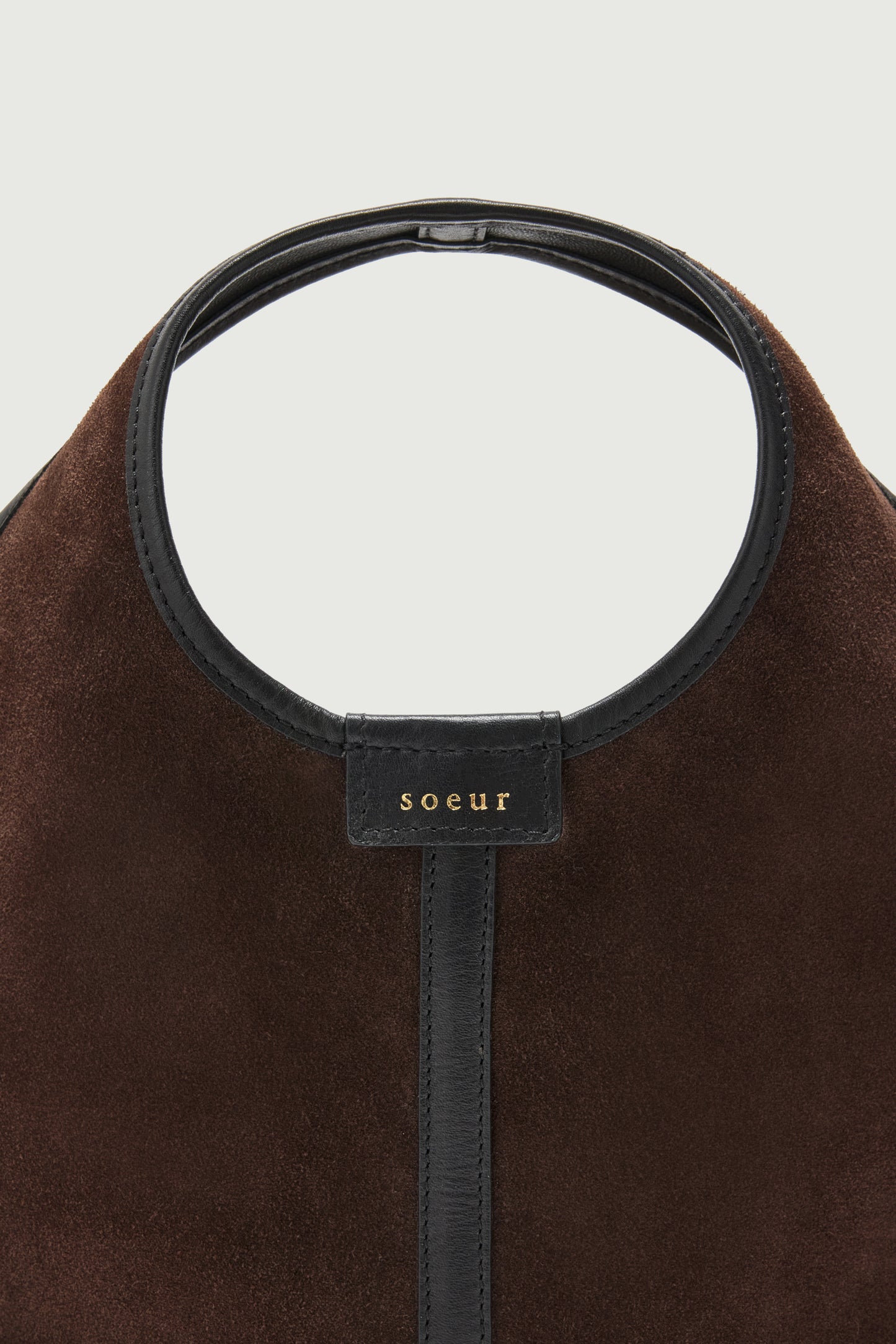 Bolso Douce Mini - Marrón Oscuro - Cuero - Mujer