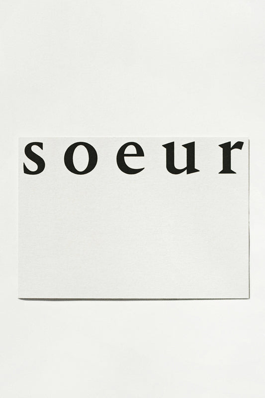 E-TARJETA REGALO Soeur N°5